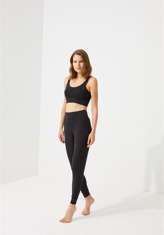 Yüksek Bel Toparlayıcı Çift Cepli Kadın Jogger Eşofman Altı CH1035