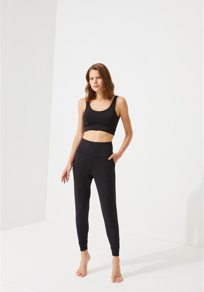 Yüksek Bel Toparlayıcı Çift Cepli Kadın Jogger Eşofman Altı CH1035