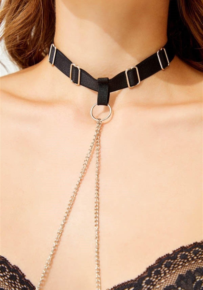Zincir Detaylı Ayarlı Kadın Vücut Aksesuarı CH2508