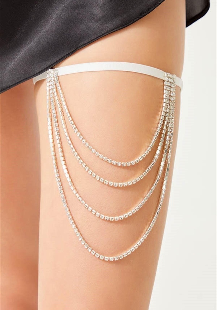 Taş Detaylı Ayarlı Kadın Bacak Aksesuarı CH2509