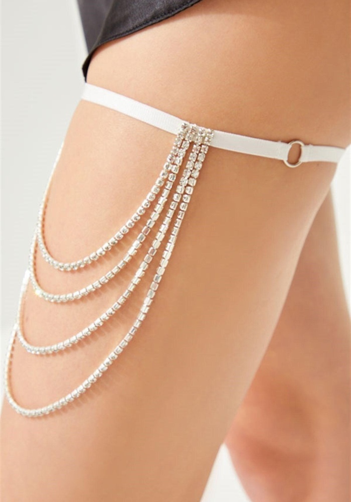 Taş Detaylı Ayarlı Kadın Bacak Aksesuarı CH2509