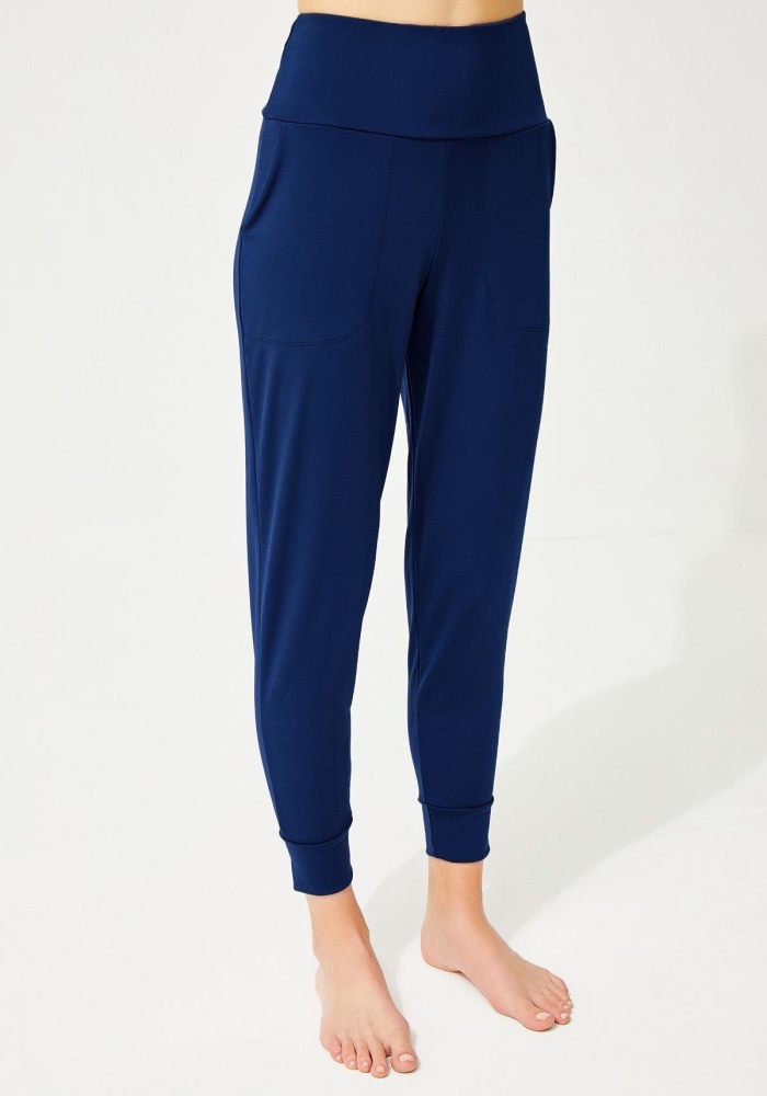 Yüksek Bel Toparlayıcı Çift Cepli Kadın Jogger Eşofman Altı CH1035