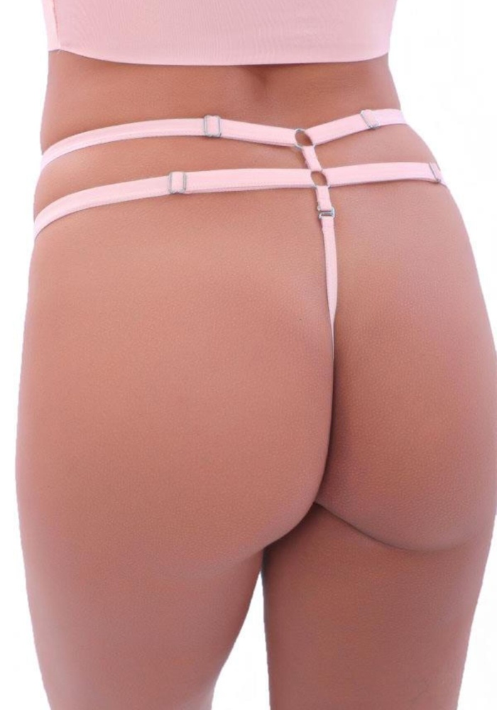 Dantelli Transparan Ayarlanabilir Lastikli Kadın String Külot CH6129