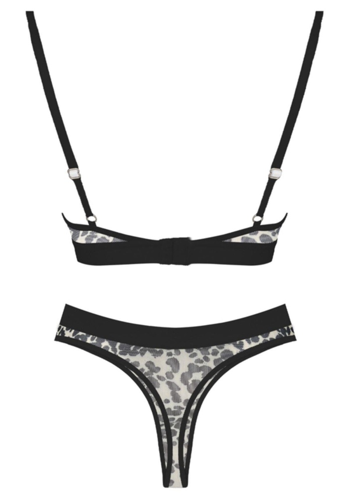 Leopar Desenli Tül Kadın Braset CH1062