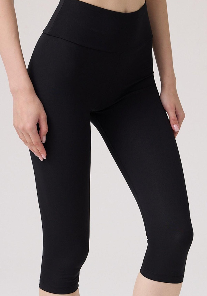 Toparlayıcı Yüksek Bel Diz Altı Kadın Kapri Tayt CH1071