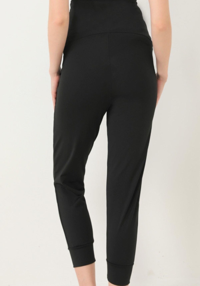 Esnek Yüksek Bel Çift Cepli Hamile Jogger Eşofman Altı CH1075