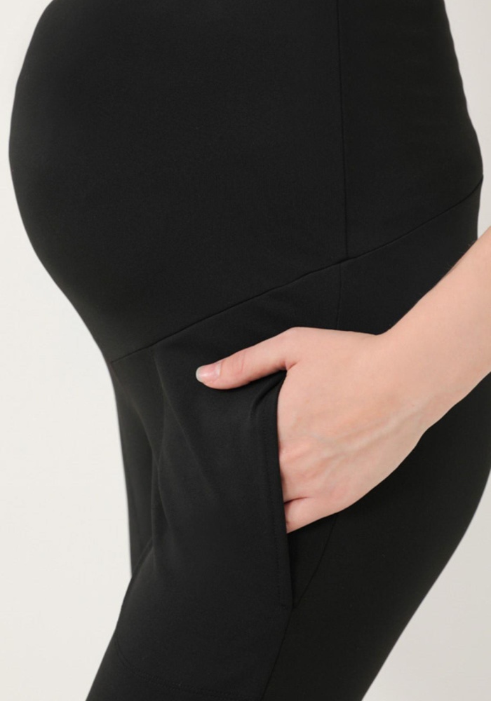 Esnek Yüksek Bel Çift Cepli Hamile Jogger Eşofman Altı CH1075