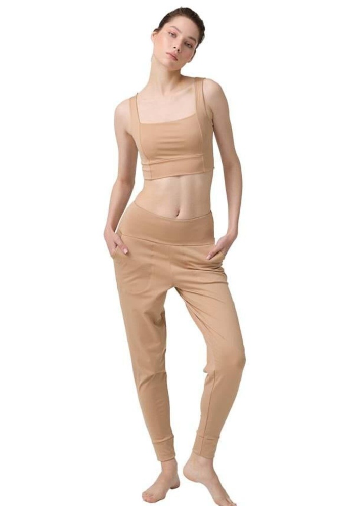 Yüksek Bel Toparlayıcı Çift Cepli Kadın Jogger Eşofman Altı CH1035