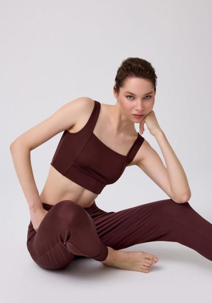 Yüksek Bel Toparlayıcı Çift Cepli Kadın Jogger Eşofman Altı CH1035