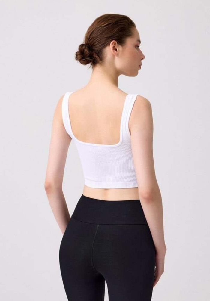 Kare Yaka Seamless Crop Atlet CH1090