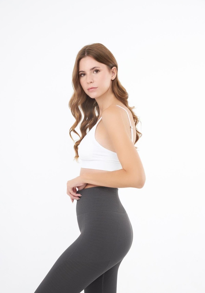 İp Askılı Çıkarılabilir Kaplı Seamless Crop Atlet CH1091