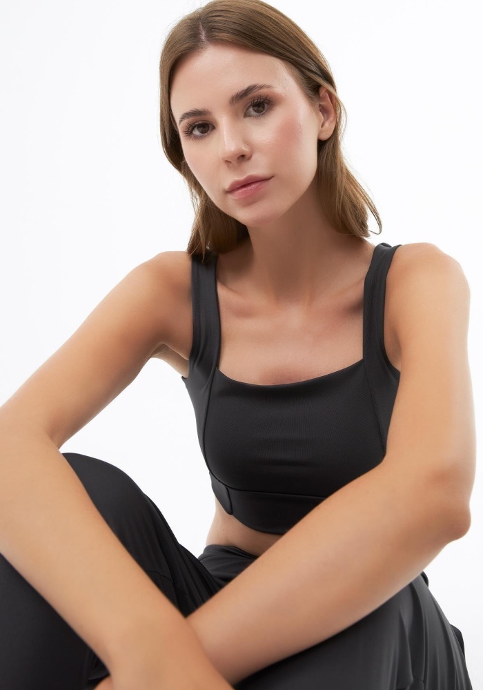 Kare Yaka Crop Top Büstiyer CH1759