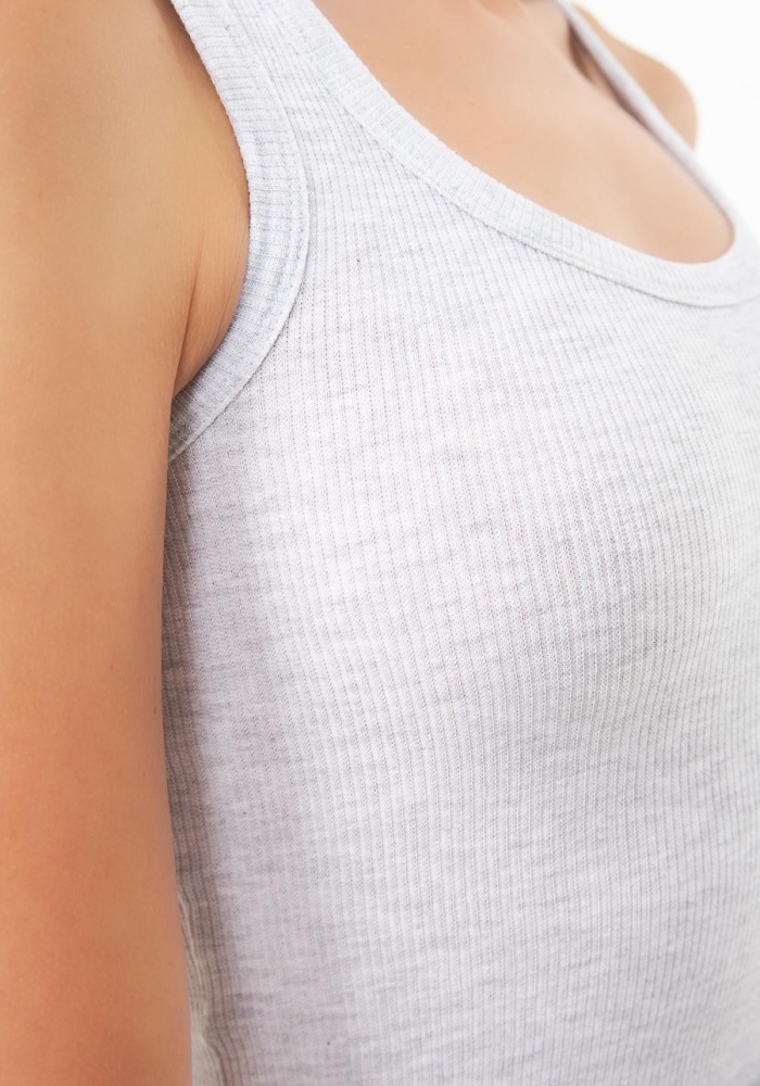 Pamuklu Kalın Askılı Fitilli Kadın Atlet CH1761