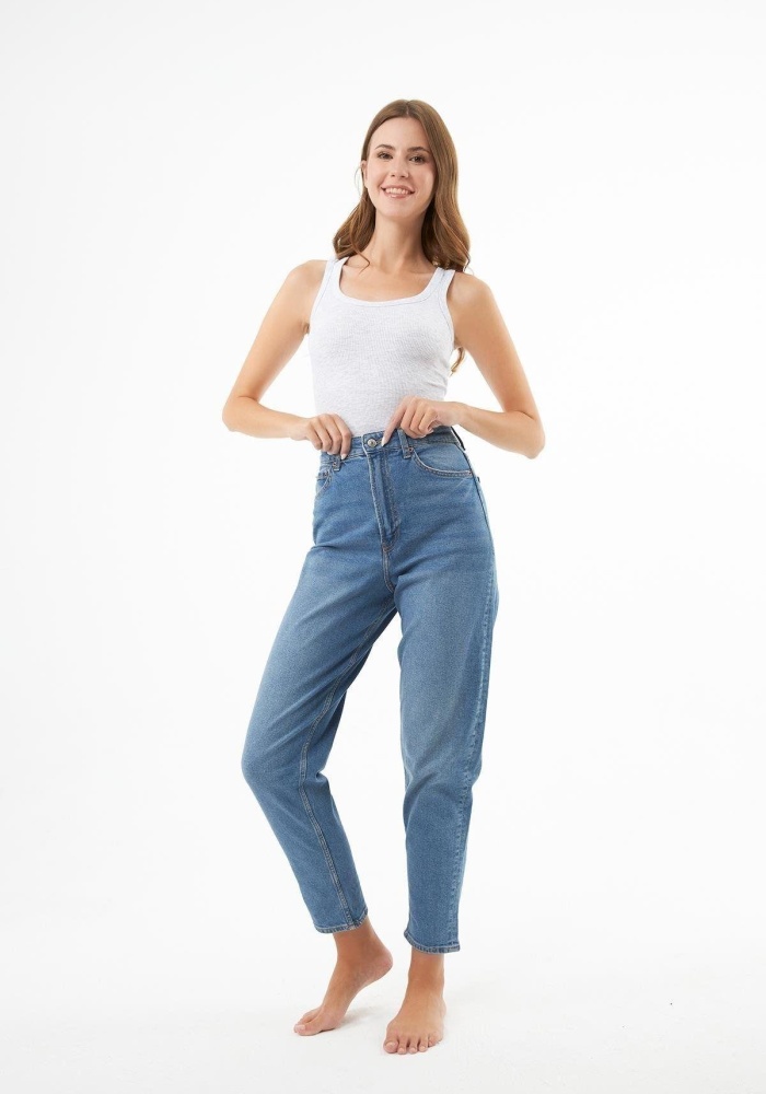 Pamuklu Kalın Askılı Fitilli Kadın Atlet CH1761