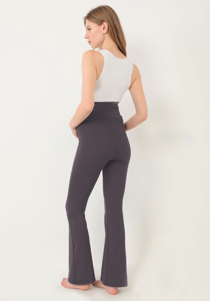 Yüksek Bel Hamile İspanyol Paça Kadın Tayt CH1077