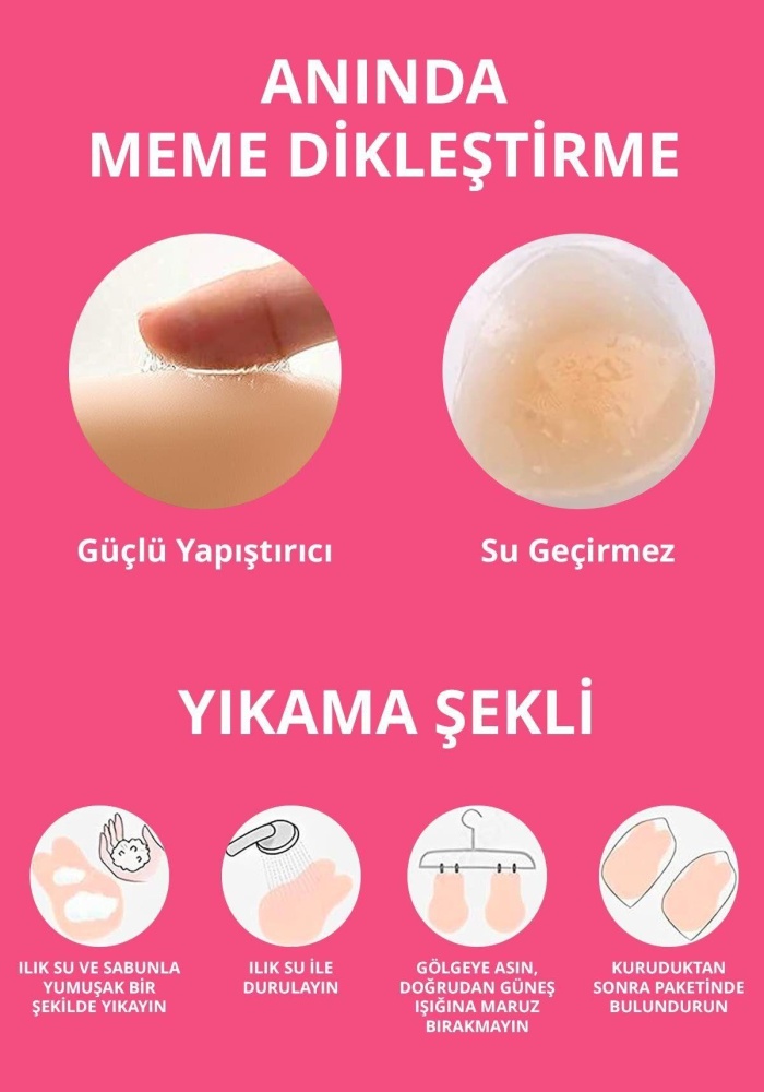 Silikon Göğüs Ucu Kaldırıcı, Kapatıcı ve Göğüs Dikleştirici CH2527