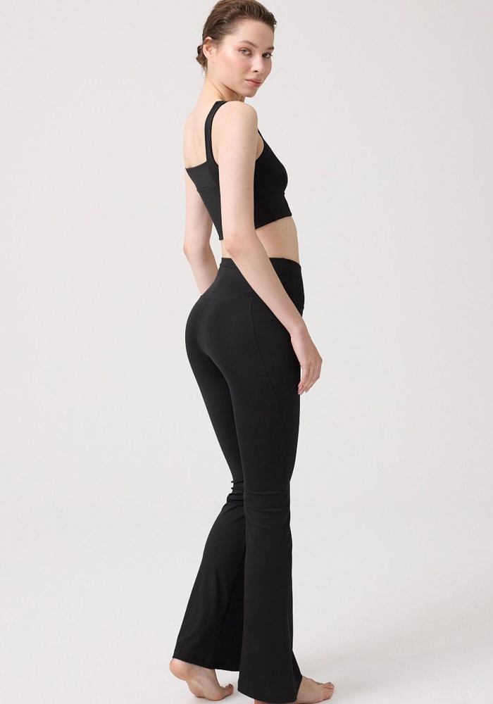 Şardonlu Yüksek Bel İspanyol Paça CH1101