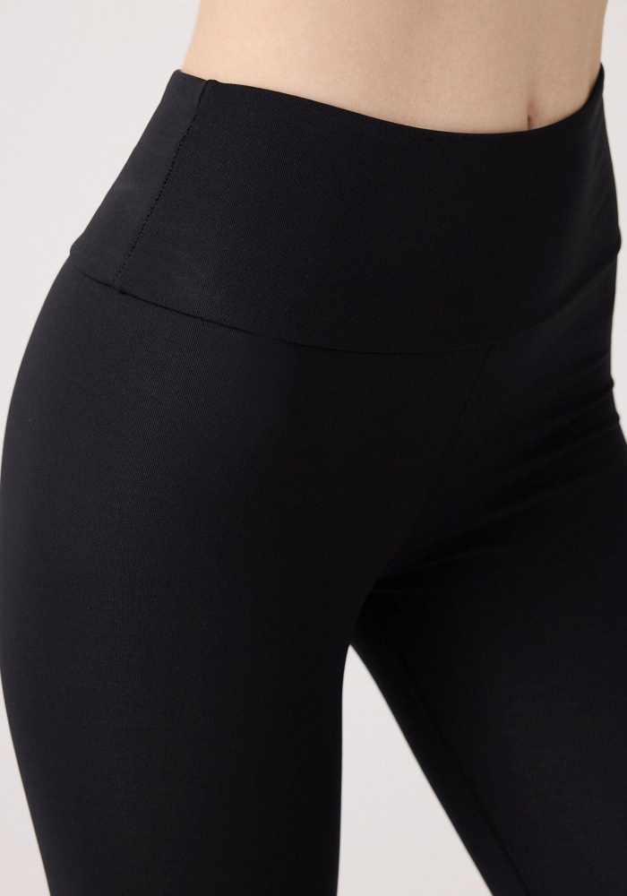 Şardonlu Yüksek Bel Tayt CH1104