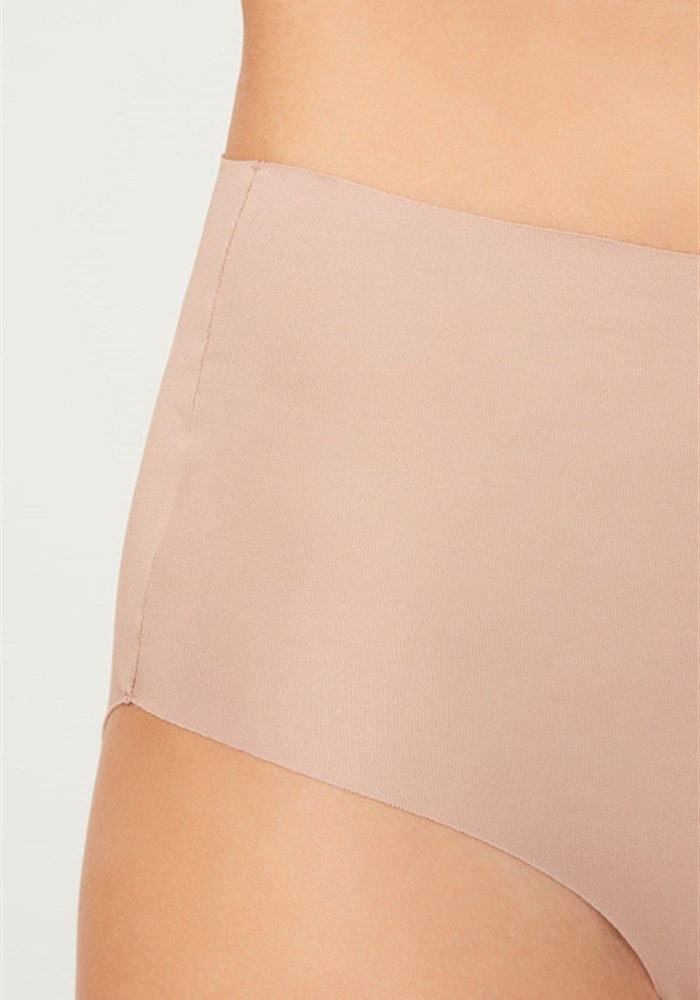 Yüksek Bel Basic Lazer Kesim Kadın Bikini Külot CH0296