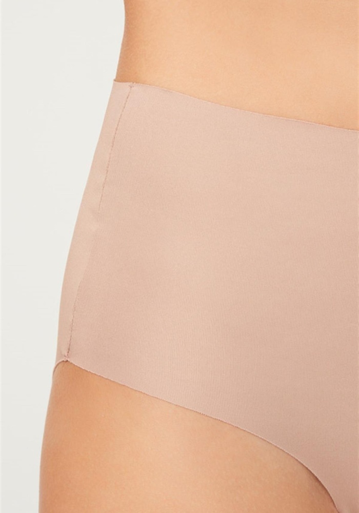 Yüksek Bel Basic Lazer Kesim Kadın Bikini Külot CH0296