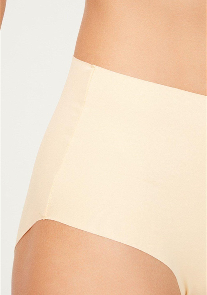 Yüksek Bel Basic Lazer Kesim Kadın Bikini Külot CH0296