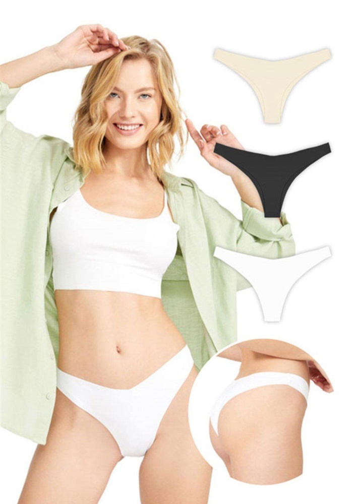 Klasik Basic Lazer Kesim Kadın Brezilya Külot CH0495