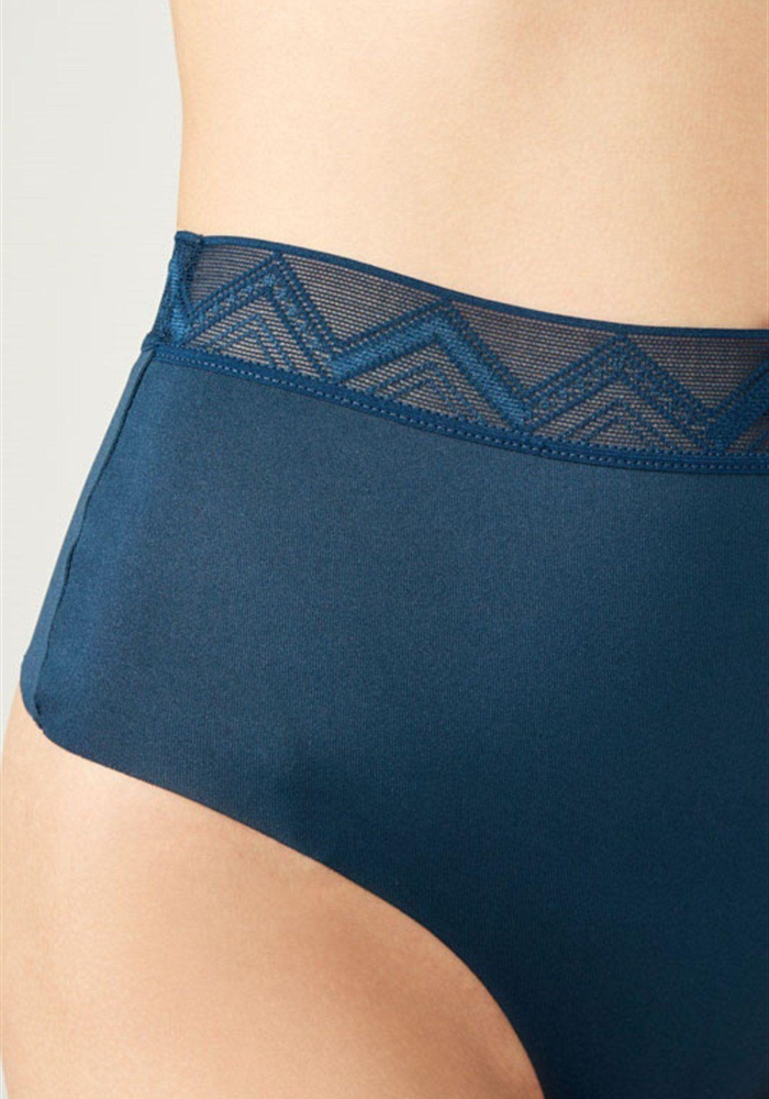 Basic Yüksek Bel Kadın Lazer Kesim Tanga Külot CH4800