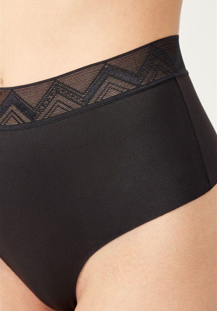Basic Yüksek Bel Kadın Lazer Kesim Tanga Külot CH4800