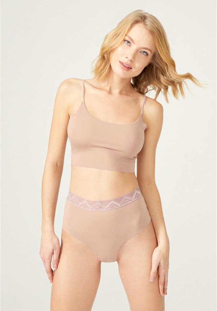 Basic Yüksek Bel Kadın Lazer Kesim Tanga Külot CH4800