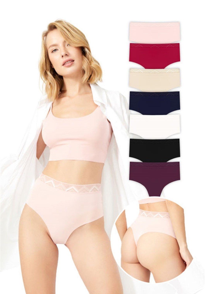 Basic Yüksek Bel Kadın Lazer Kesim Tanga Külot CH4800