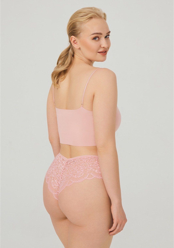 Dantelli Tül Detaylı Brezilya Külot CH6005