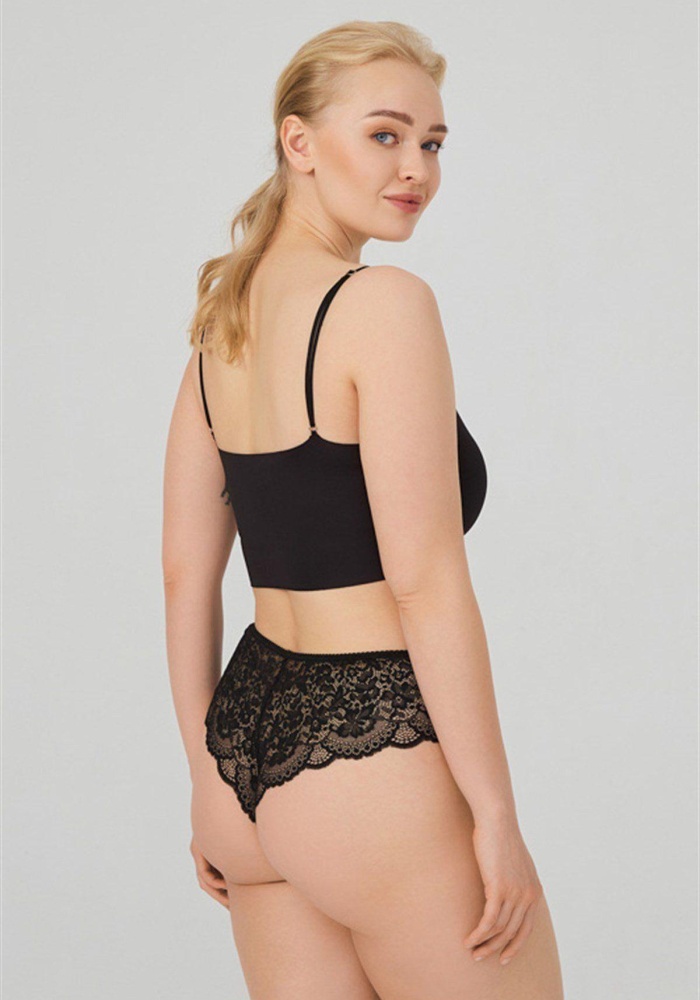 Dantelli Tül Detaylı Brezilya Külot CH6005