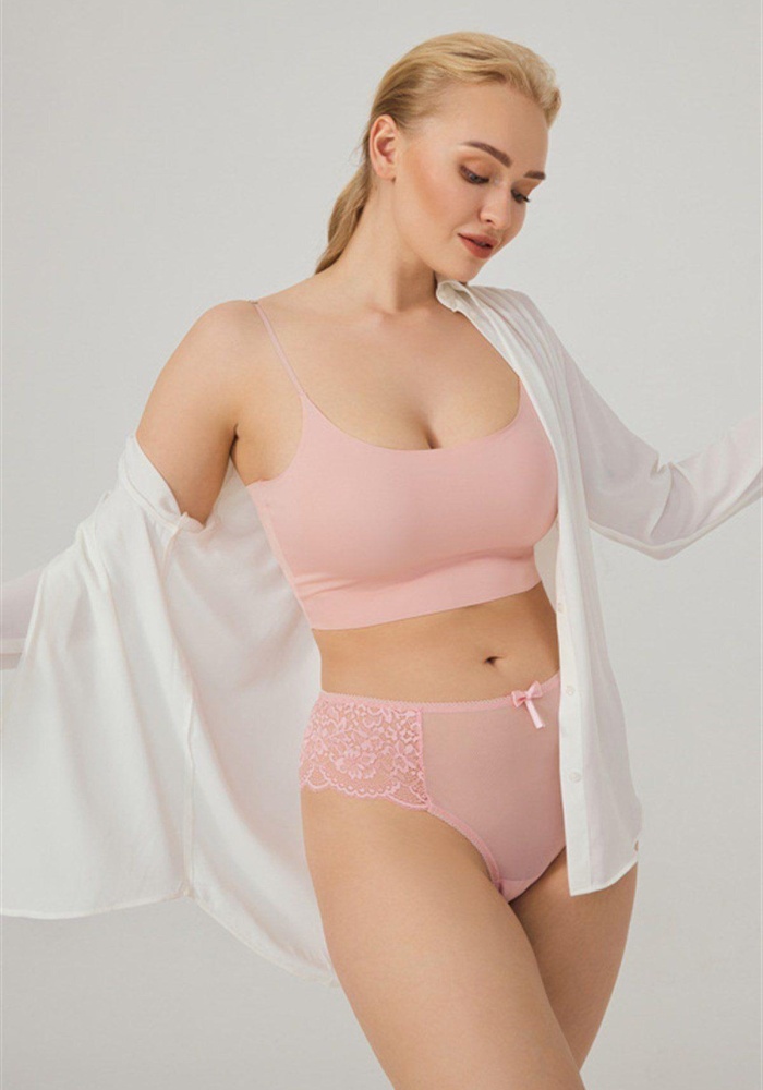 Dantelli Tül Detaylı Brezilya Külot CH6005