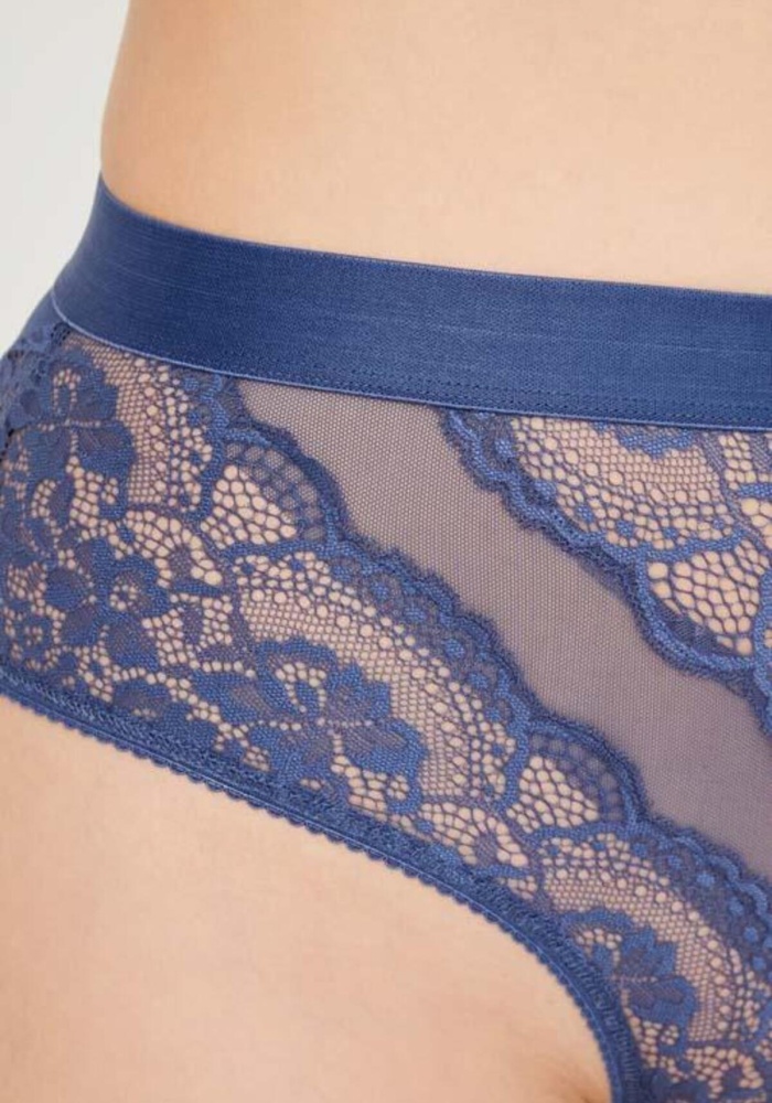 Dantelli Arkası Transparan Büyük Beden Bikini Külot CH6053