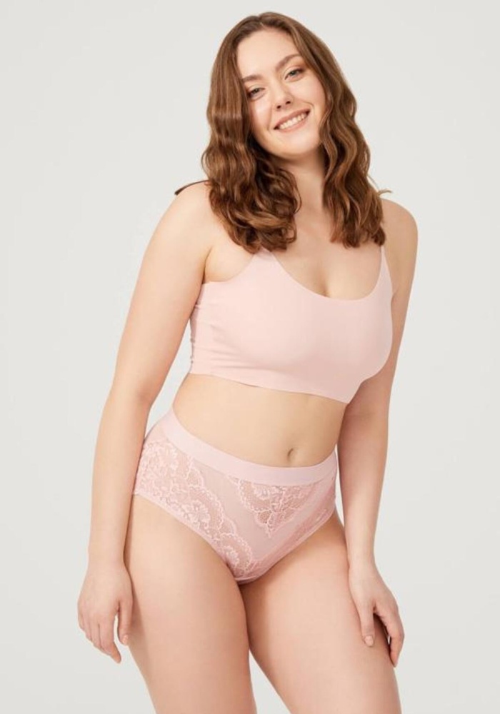 Dantelli Arkası Transparan Büyük Beden Bikini Külot CH6053