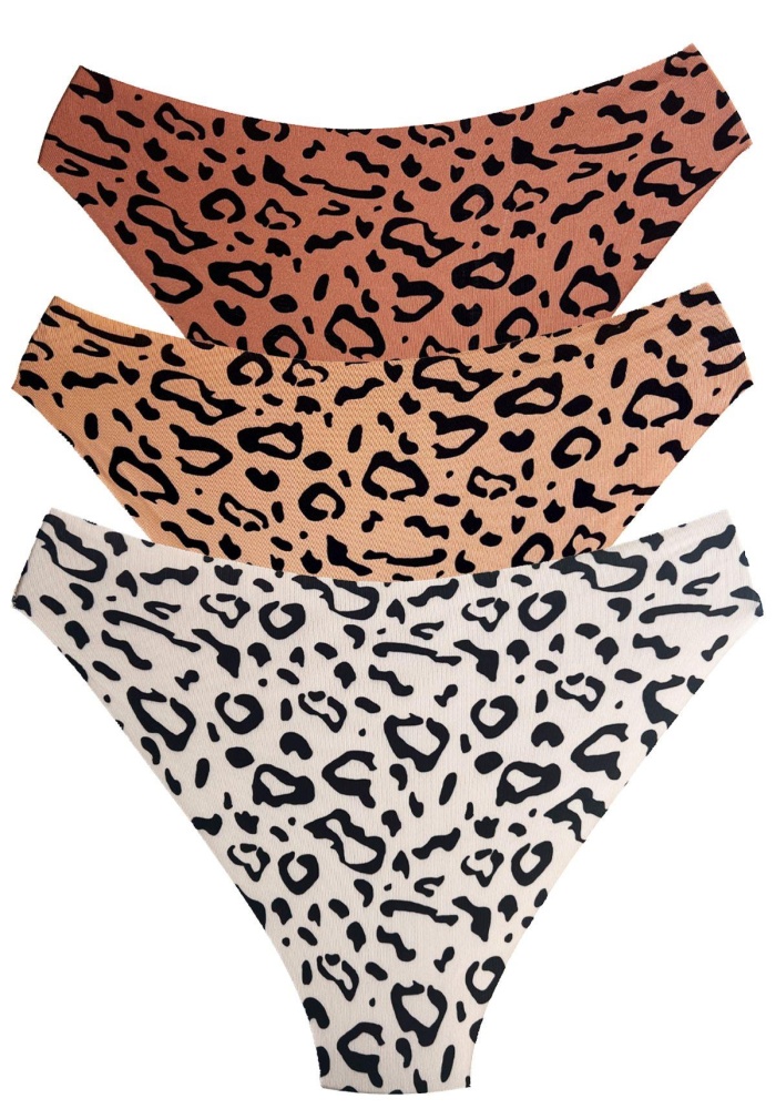 Desenli Basic Lazer Kesim Bikini Külot CH6179