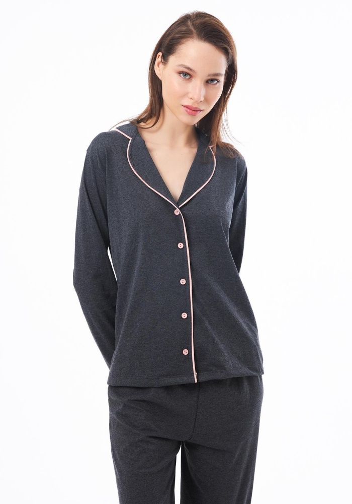 Pamuklu Kadın Pijama Seti CH1517