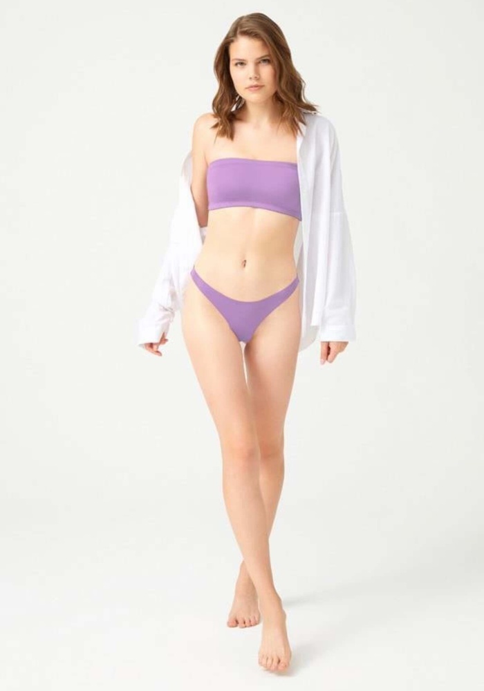 Basic Klasik Lazer Kesim Kadın Tanga Külot CH6150