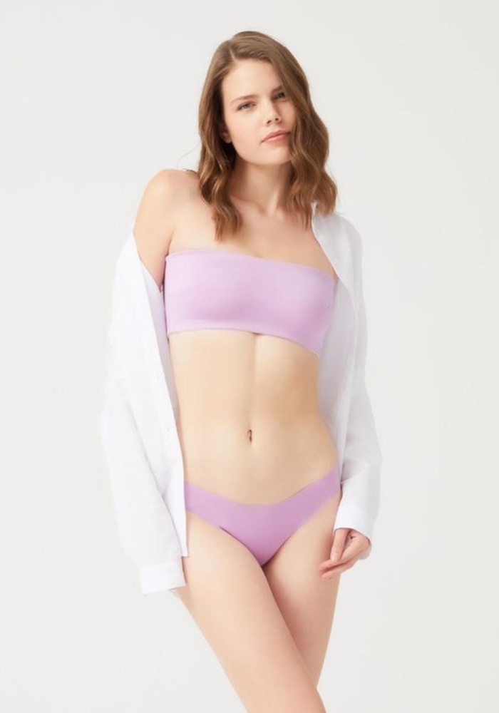 Klasik Basic Lazer Kesim Kadın Bikini Külot CH6151