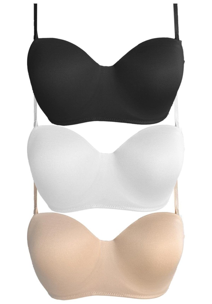 Balenli Toparlayıcı Dolgusuz Straplez Lotus Sütyen CH1100