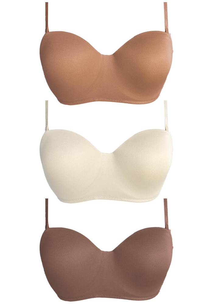 Balenli Toparlayıcı Dolgusuz Straplez Lotus Sütyen CH1100