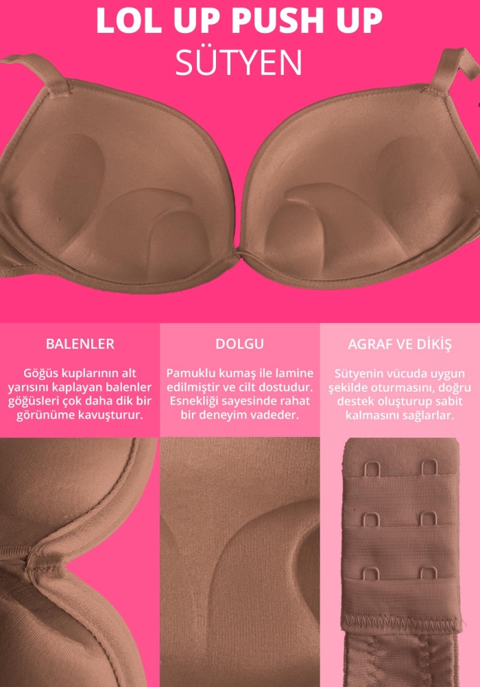 Lol Up Push Up Balenli Ten Sütyen CH1099