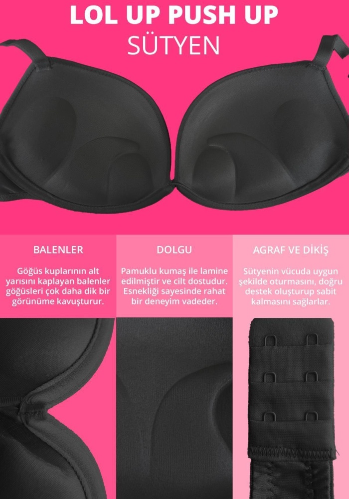 Lol Up Push Up Balenli Ten Sütyen CH1099