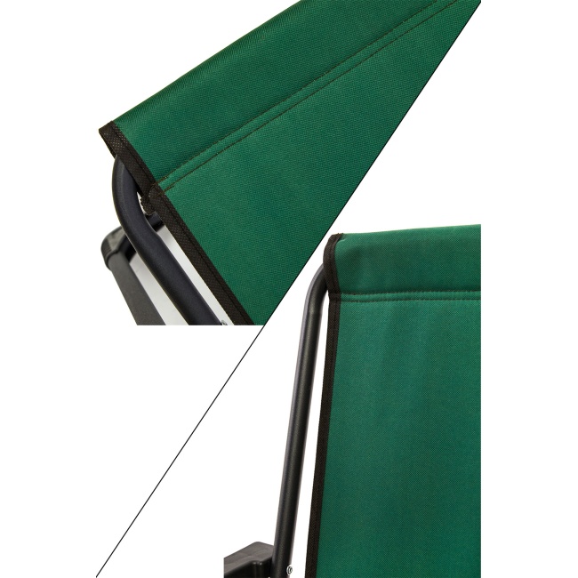 2 Adet Kamp Sandalyesi Bardaklıklı Lüks Piknik Sandalye Yeşil + Katlanır Mdf Masa