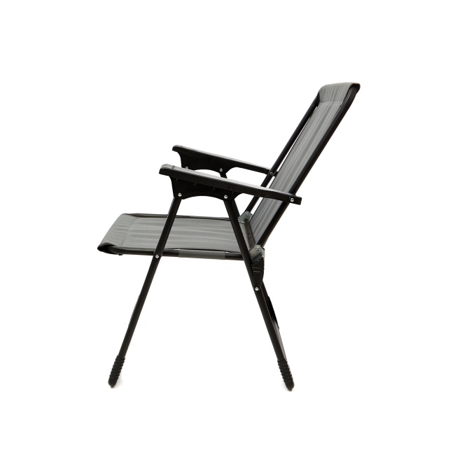 4 Adet Kamp Sandalyesi Piknik Sandalye Gri + Katlanır MDF Masa