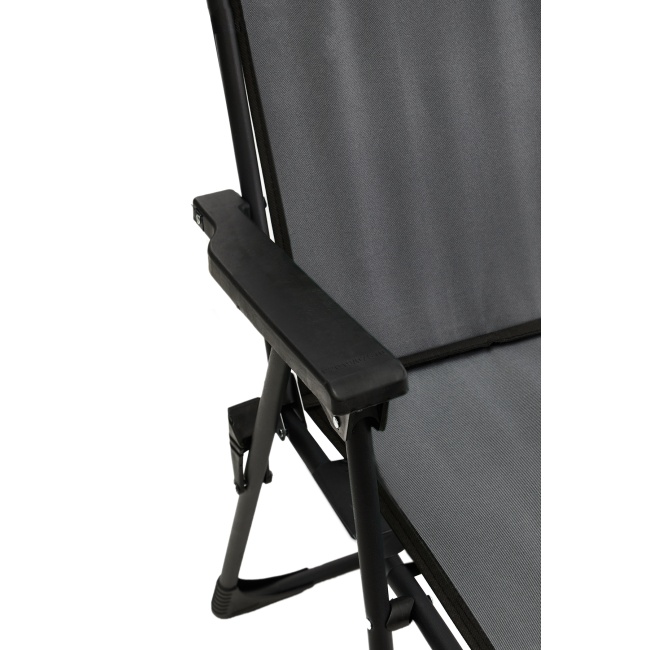 4 Adet Kamp Sandalyesi Piknik Sandalye Gri + Katlanır MDF Masa