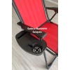 Oval Bardaklık Kamp Sandalyesi Bardaklığı Piknik Sandalyesi Yan Sehpası