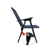 Natura 2 Adet Kamp Sandalyesi Piknik Sandalye Dikdörtgen Bardaklıklı Lacivert + Katlanır MDF Masa