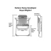 Natura 2 Adet Kamp Sandalyesi Piknik Sandalye Siyah + Katlanır MDF Masa