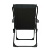 Natura 4 Adet Kamp Sandalyesi Katlanır Piknik Sandalye Dikdörtgen Bardaklıklı Siyah